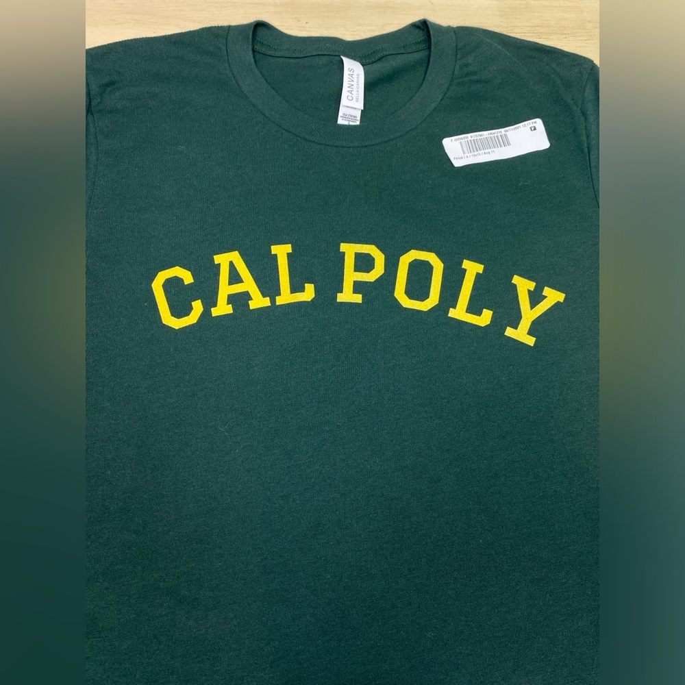 Cal Poly State University T-Shirt Hunter Green Small California Polytechnic